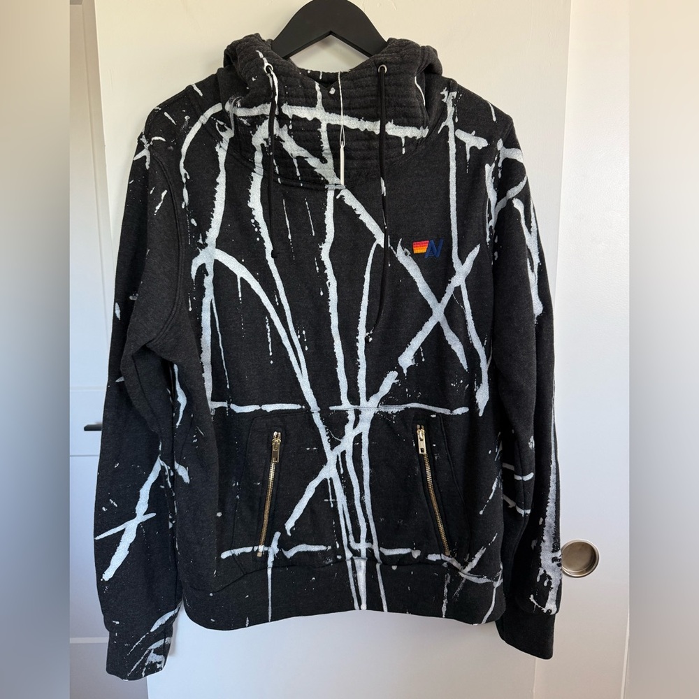 NWT RARE Aviator Nation Artist Collection Ninja Pullover Hoodie Sz Large Unisex